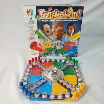 Frustration 2000 Boxed Board Game Pop-O-Matic, MB Games, Vintage Complete  - Image 1 of 4