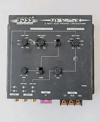 RARE Vintage BOSS Audio Systems REV25X Electronic Crossover Network - Image 1 of 3
