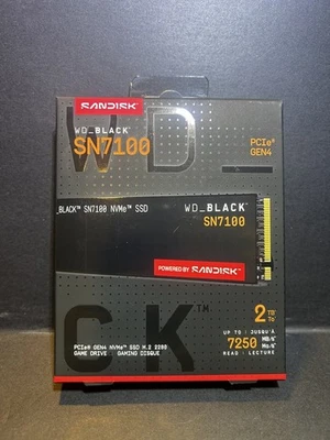 Disco duro sólido interno SSD WD_BLACK 2 TB SN7100 NVMe de hasta 7.250 MB/s Foto 1 de 2