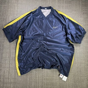 Vtg Nike Shirt Mens XL Blue gray Reversible Jersey Y2K Dazzle Shiny Blokecore - Picture 1 of 24