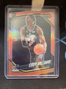 2024-25 Prizm Black Cody Williams RC Basketball Prizm /225 Jazz - Picture 1 of 2