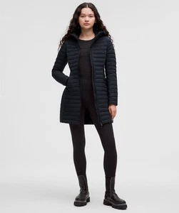 🍋 NWT Lululemon Pack It Down Jacket * Long BLACK Size 2 - Picture 1 of 5