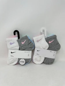 Nike Niñas Pequeñas Ligeros 12 Pares Calcetines al Tobillo (4100) Talla: 4-5, E2 (B928T) - Imagen 1 de 4