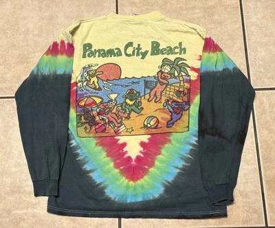 Vintage Grateful Dead Panama City Beach Spring Break Dancing Bears Shirt Medium  - Image 1 of 4
