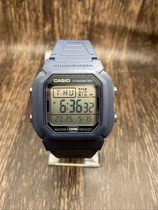Casio W800H-2AV, Chronograph Watch, 100 Meter, Alarm, Date Slate Blue - Picture 1 of 12
