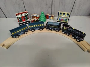 Polar Express Train Wooden Magnetic Warner Bros. Compatible To Brio & Thomas. - Picture 1 of 8