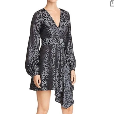 Vestido Equipment Mujer Alexandria Mezcla Seda Negro Estampado Animal Talla 2 Foto 1 de 4