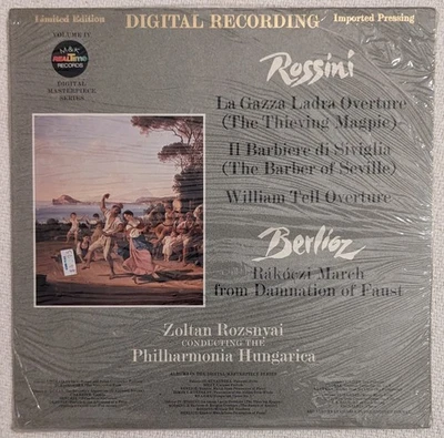 M&K RealTime RT-204 lp Rossini/Berlioz ZOLTAN ROZSNYAI ltd DIGITAL Vol 4 SEALED - Image 1 of 2