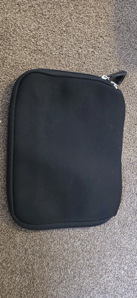 Neoprene Black Zipped Sleeve For Tablet/ Small Laptop. - Image 1 of 4