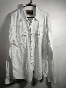 Wrangler Retro Pearl Snap Shirt Herren Gr. XL Western Cowboy weiß - Bild 1 von 8