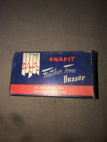 NOS Vintage Snap-it Feather tone Buzzer Door bell ivory Cover
