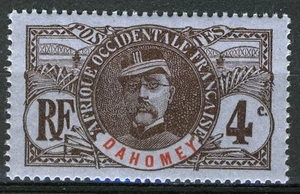 Französischer Dahomey 1906-07, 4c Faidherbe, Yv 20 MNH, Maury 9€ - Bild 1 von 1