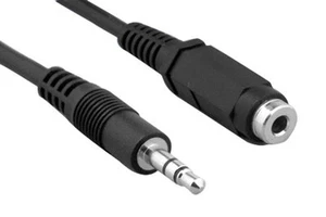 6FT-75FT 3.5mm 1/8 Inch Male to Female MF AUDIO AUX STEREO Extension Cable Cord - Picture 1 of 1