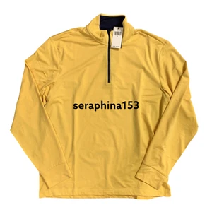 Polo Ralph Lauren Men’s L 1/4 Zip Golf Pullover Yellow Stretch Wicking Shirt - Picture 1 of 11