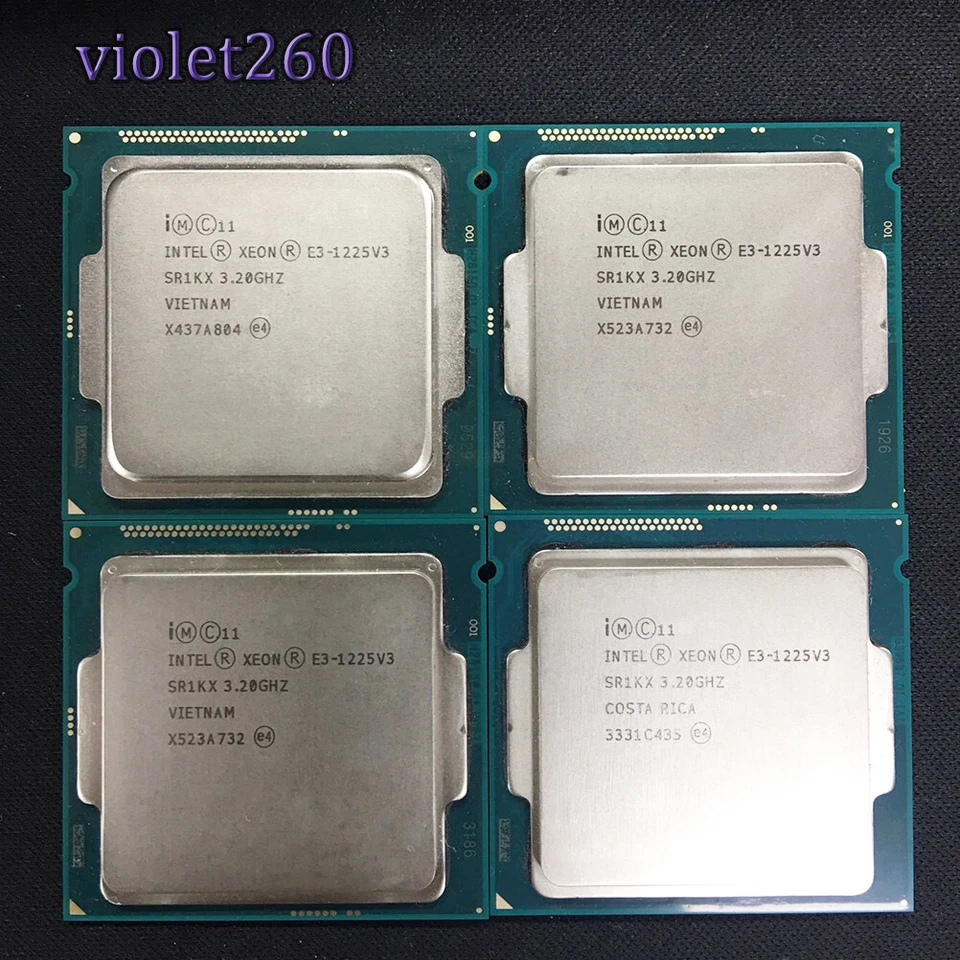 Intel Xeon E3-1225 v3 LGA1150 CPU Processor 3.2 GHz 8MB 5GT/s SR1KX 4 core - Image 1 of 1
