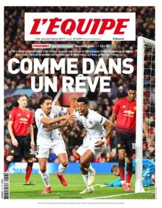 TEAM CHAMPIONS LEAGUE MANCHESTER UNITED PSG MBAPPE KIMPEMBE 13 02 2019 ©TBC - Bild 1 von 1