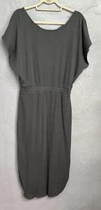 Anthropologie Daily Practice Ribbed Midi Dress Gray M Casual New With Tags! - Picture 1 of 12