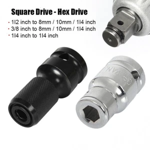 Ratchet Socket Converter Convertor Reducer Adapter 1/2" 3/8" To 1/4" 8mm 10mm - Picture 1 of 13