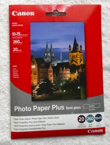 Canon SG-201 Semi Glossy Inkjet Photo Paper Plus 4x6 inch (10x15 cm) - Free Post - Picture 1 of 4