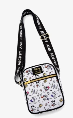 Loungefly Disney Mickey Mouse and Friends Sketch Chibi Crossbody Bag NWT HTF - Image 1 of 4