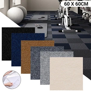 60*60cm Self Adhesive Carpet Tiles Commercial Office Home Shop Retail Flooring - Picture 1 of 28