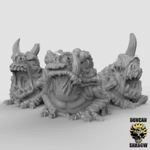 Plague Toad Miniature | 28mm 32mm DnD Demon Frog | Fantasy RPG Monster Figure - Picture 1 of 5