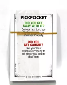 Parker Brothers Monopoly Cheaters Edition Board Game Replacement Cards Chance - Picture 1 of 6