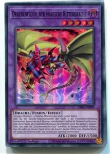 Yu-GI-OH Drachenfluch der Magische Ritterdrache Super Rare DIFO-DE097 - Bild 1 von 1