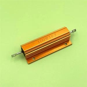 1pcs RX24 100W 0.01R to 100K Ohm Aluminum Shell Case Power Wirewound Resistor 5% - Picture 1 of 7