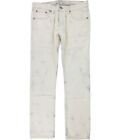 Ecko Unltd. Mens LA Bouche Slim Fit Jeans, Off-White, 32W x 32L