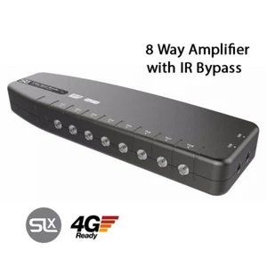 8 WEGE Luftverstärker mit IR Bypass Magic Eye Signal Booster 4G ROT Verstärker SLX 7 - Bild 1 von 1