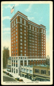 EDIFICIO INDUSTRIAL AMERICANO - TARJETA POSTAL HARTFORD, CT - Imagen 1 de 1