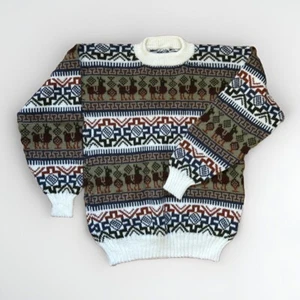 Children’s Peruvian Alpaca Wool Knit Sweater Multicolor Kids Size 9-10 - Picture 1 of 16