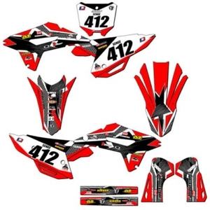 2022-2023 CRF 250 R PODIUM Red Senge Graphics Kit Compatible with Honda - Picture 1 of 10