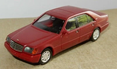 Herpa Ho 1/87 Mercedes-Benz 600 Sale Rosso Scuro IN Metallo No. Box - Immagine 1 di 3