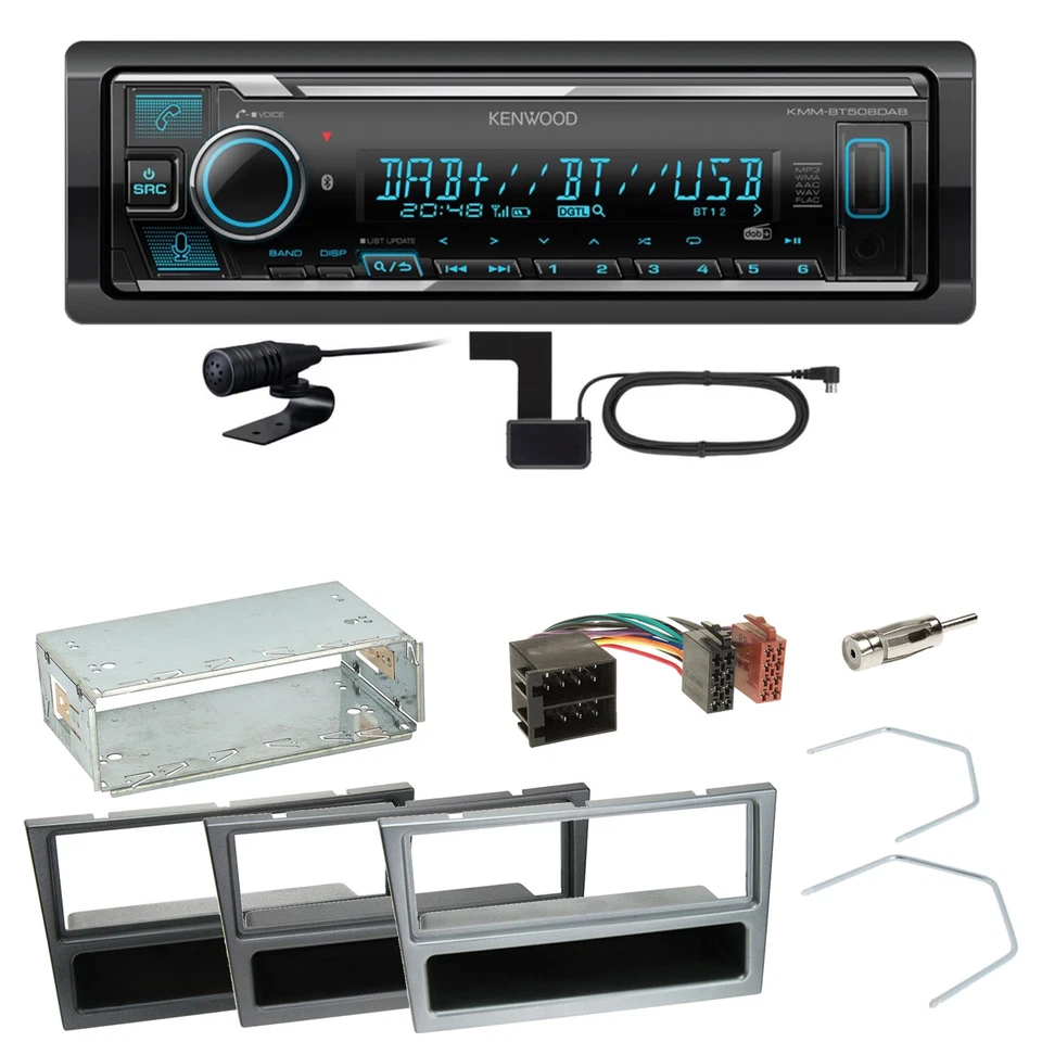 Kenwood KMM-BT508DAB Bluetooth Einbauset für Opel Omega B Meriva A Agila Vivaro - Bild 1 von 1
