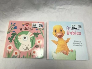 Lot of 2 Animal Babies and Tales From Nature Rabbit Children's Board Books NEW  - Picture 1 of 7