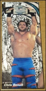 1999 Chris Benoit Photo Clipping Wrestling 1.75"x4.25" WCW WWE WWF TV Champ - Picture 1 of 5