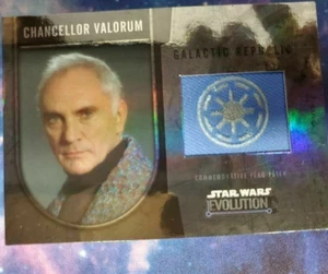 2016 Star Wars Evolution Commemorative Flag Patch Card Chancellor Valorum /170 - Bild 1 von 1