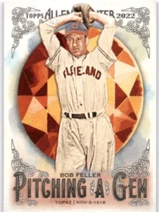 BOB FELLER 2022 Topps Allen & Ginter #PAG-19 Cleveland Indians HOF - Picture 1 of 2