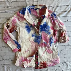 Blusa Top Suave En Capas En Capas Mediana Acuarela Arte Artístico Camisa Colorida - Imagen 1 de 17