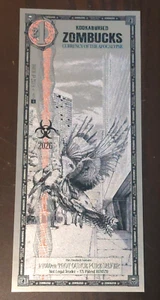 2026 1 Zombucks World KOOKABURIED Silbernote - nur 10.000 hergestellt - Schneller Versand - Bild 1 von 6