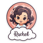 Brunet Baby Girl Rachel Name Car Bumper Sticker Vinyl Decal