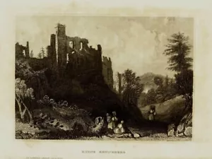 ROVINA DI HENNEBERG originale Stahlst Bibliogr Istituto 1850 Esterno Marrone - Foto 1 di 3