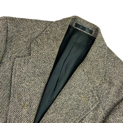 Blazer de colección Burberry para hombre de lana tweed de 2 botones beige negro • 46 R Foto 1 de 4