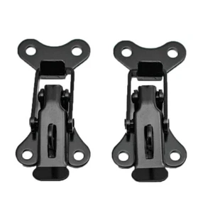 Car Boot Bonnet Toggle Fasteners Catch Clips GE65B Black Race Rally - Afbeelding 1 van 5