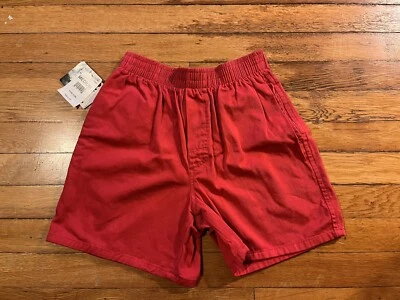 ВИНТАЖНЫЙ аппарат саржи шорты молодежи средний 10-12 красный 80-х - Изображение 1 из 4