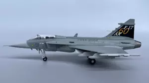 1:72 Aviation Saab JAS39A Gripen Swedish Air Force AF F17 Fighter Diecast Model - Picture 1 of 8