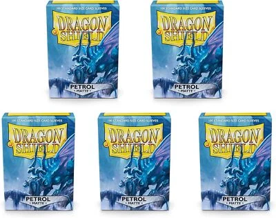 5x Dragon Shield Matte Sleeves - Petrol  (5x 100 Sleeves) - Bild 1 von 3