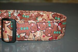 Gingerbread Men Sparkles Christmas Dog & Cat Collars and Leashes